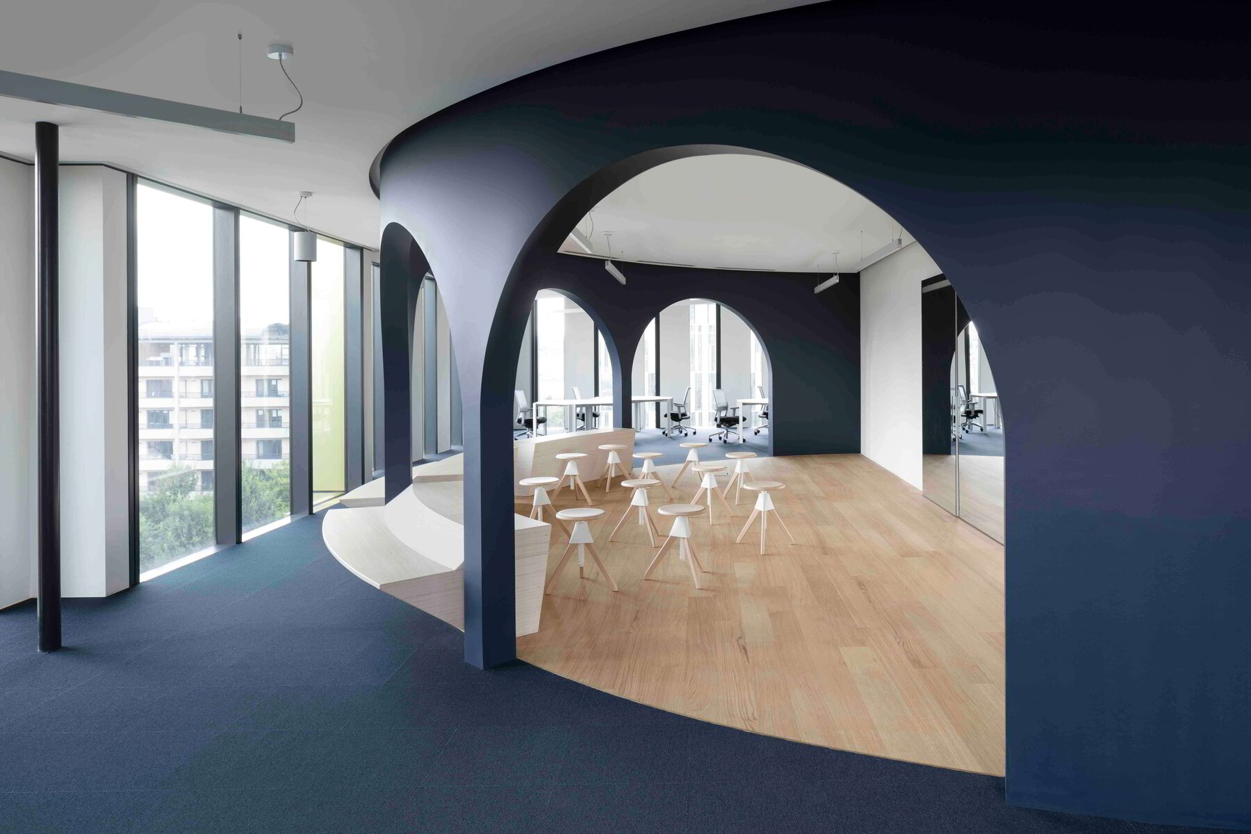 NTT Data Headquarter, Milan, Italy, De Amicis Architetti<br />Image copyright:©Alberto Strada. NTT Data Headquarter, Milan, Italy, De Amicis Architetti<br />Image copyright:©Alberto Strada.